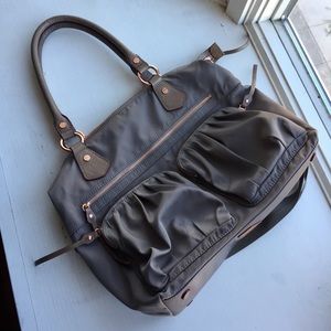 MZ Wallace Belle beige bag with rose gold hardware